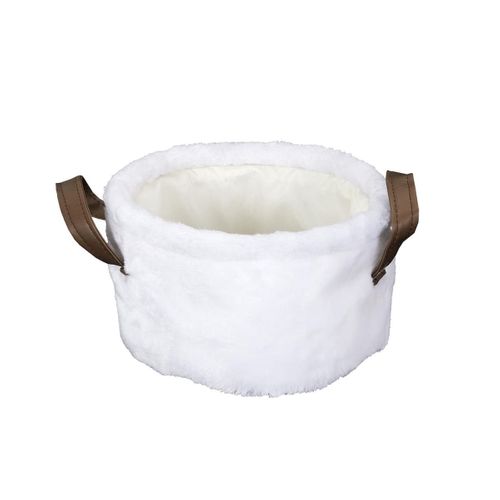 Lot De 3 Paniers Gigogne Effet Fourrure Avec Poignées - Ponti