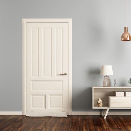 Boudin De Porte En Bouclette Crème 7x80cm - Fiora