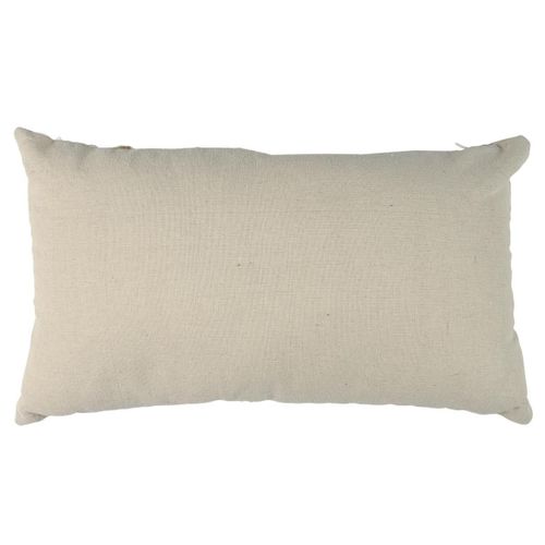 Coussin Beige Et Blanc Tressé 30x50cm - Juron