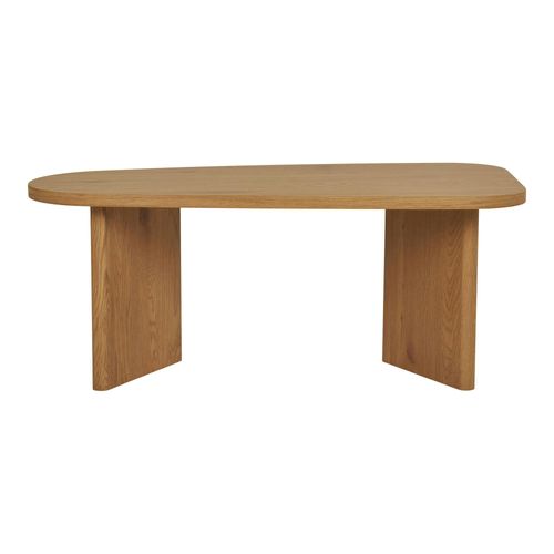 Table Basse Design - Pieds Larges, Effet Chêne Blond Tartu