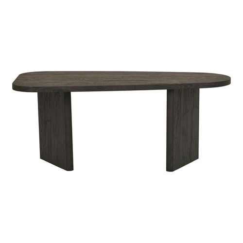 Table Basse Design - Pieds Larges, Effet Chêne Brun Tartu
