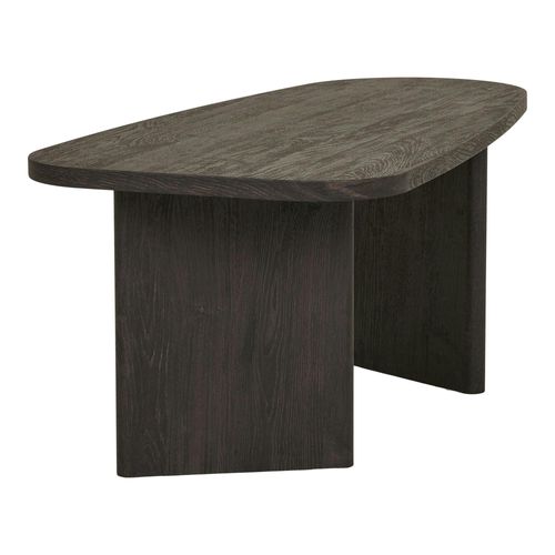 Table Basse Design - Pieds Larges, Effet Chêne Brun Tartu