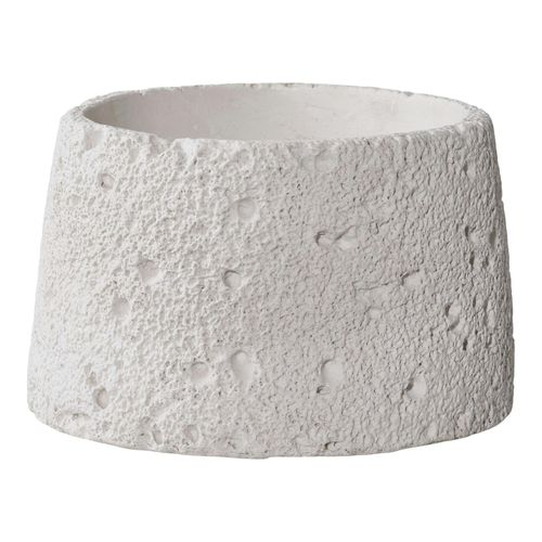 Bougeoir Déco En Ciment (lot De 2) - Gris, Formes Coupelles Basses