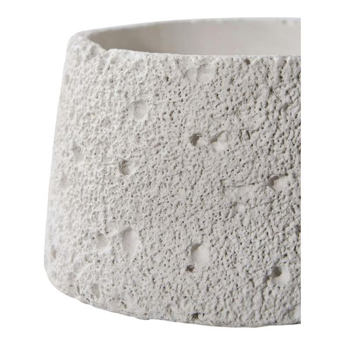 Bougeoir Déco En Ciment (lot De 2) - Gris, Formes Coupelles Basses