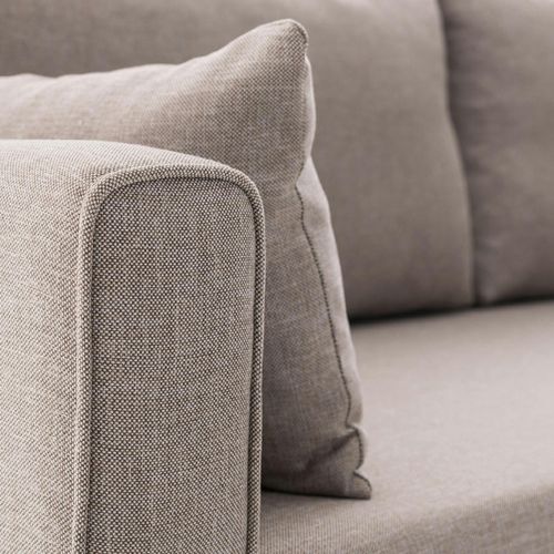 Canapé D'angle Cappuccino - 275 Cm, Côté Droit Split