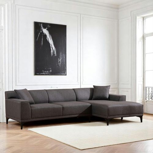 Canapé D'angle Gris Anthracite - Côté Droit Orsay