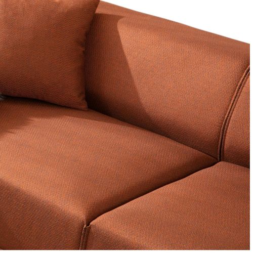 Canapé 3 Places Rouille - Accoudoirs Larges Orsay