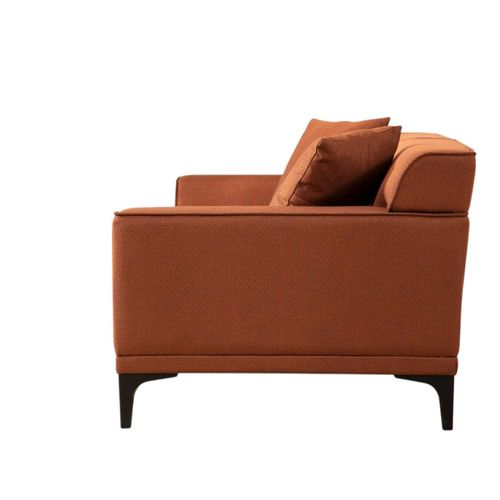 Canapé 3 Places Rouille - Accoudoirs Larges Orsay