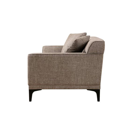 Canapé 3 Places Brun Taupe - Accoudoirs Larges Orsay