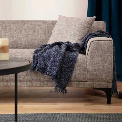 Canapé 2 Places Brun Taupe - Accoudoirs Larges Orsay