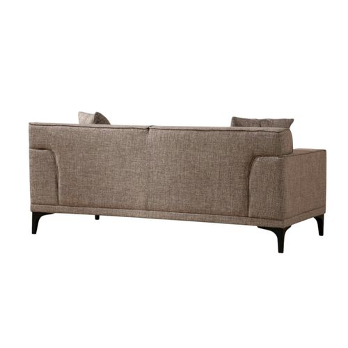 Canapé 2 Places Brun Taupe - Accoudoirs Larges Orsay