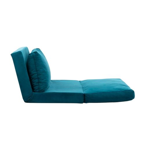 Fauteuil Convertible Bleu Canard - Tissu Modi