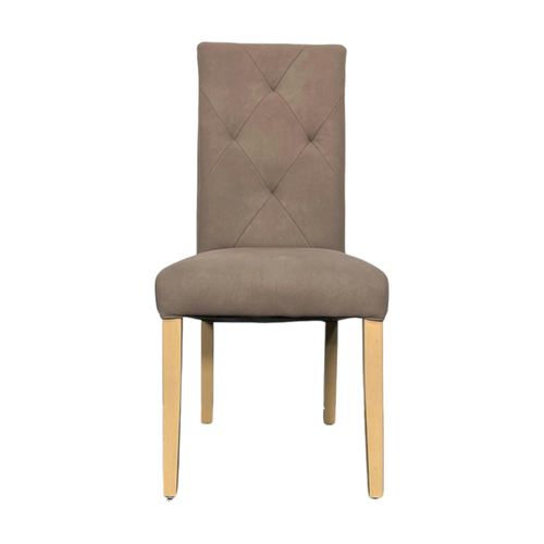 Chaise Salle à Manger Taupe Capitonnée Manoir