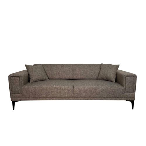 Canapé 3 Places Beige - Lit D'appoint, Look Épuré Lucca