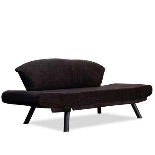 Banquette-lit Noire - Format Compact Lucca