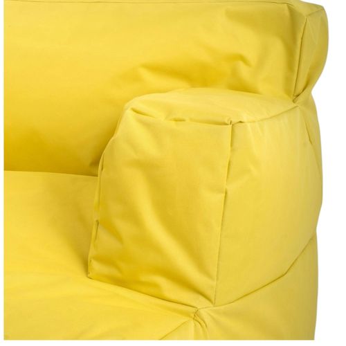 Pouf XXL Extérieur Avec Accoudoirs - Jaune Arta