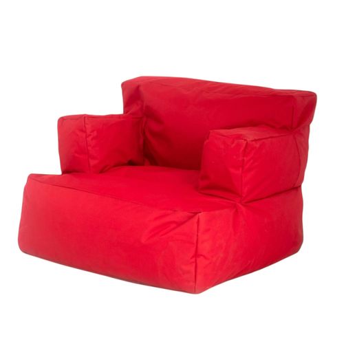 Pouf XXL Extérieur Avec Accoudoirs - Rouge Arta