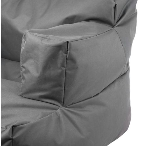 Pouf XXL Extérieur Avec Accoudoirs - Gris Arta