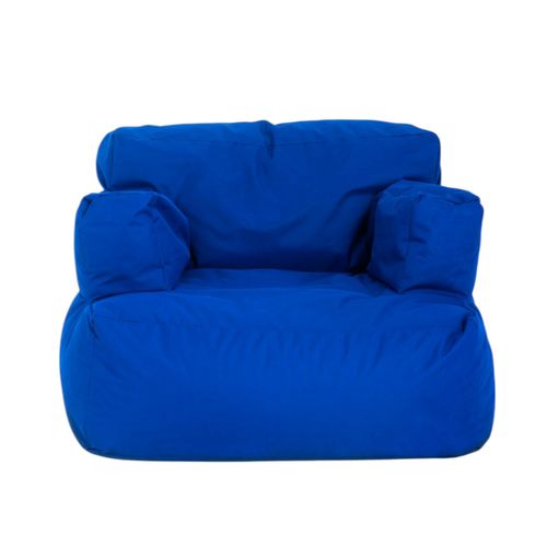 Pouf XXL Extérieur Avec Accoudoirs - Bleu Arta