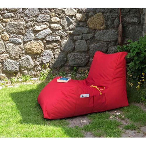 Pouf Bain De Soleil XXL Imperméable – Rouge Arta