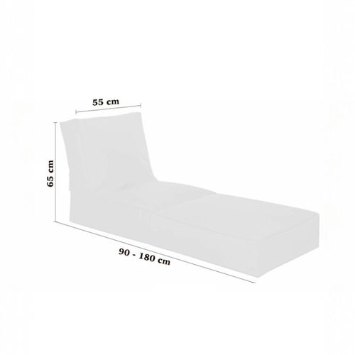 Pouf Bain De Soleil Extérieur Rose Arta