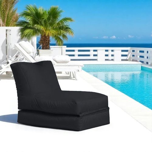 Pouf Bain De Soleil Extérieur Noir Arta