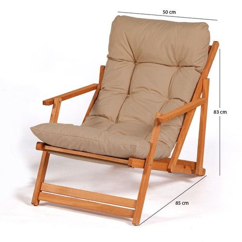 Chilienne Taupe Pliante - Grand Confort Sora