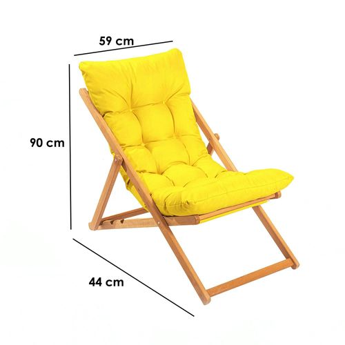 Chilienne Jaune Confort - Pliante, Inclinable Sora