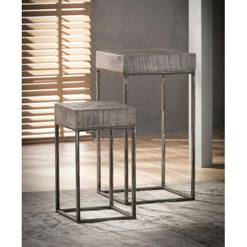 Sellette Bois De Manguier Gris 70 Cm Lucknow