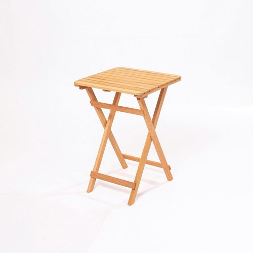 Petite Table De Jardin Pliante En Bois 50 Cm Sora