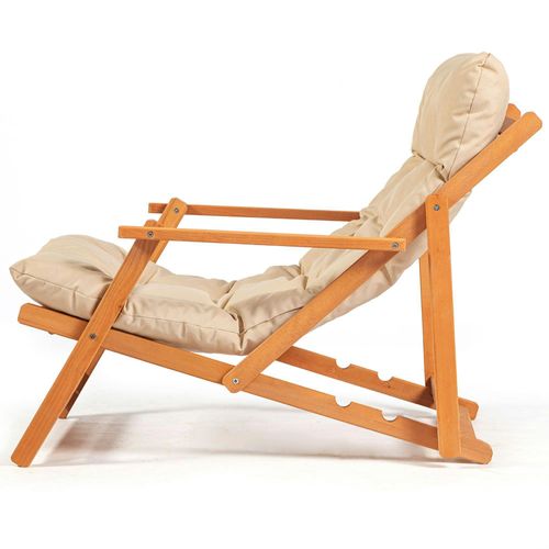 Salon Jardin Détente Beige - 2 Assises Confort Sora