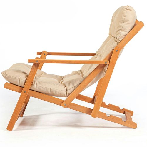 Salon Jardin Détente Beige - 2 Assises Confort Sora