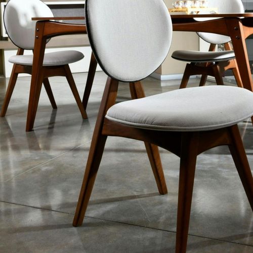 Chaise Médaillon Écrue - Style Moderne (lot De 2) Dili