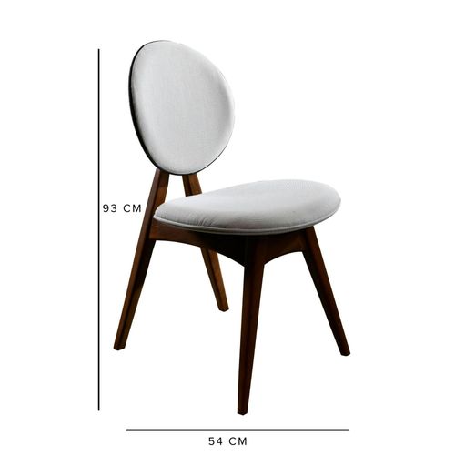 Chaise Médaillon Écrue - Style Moderne (lot De 2) Dili