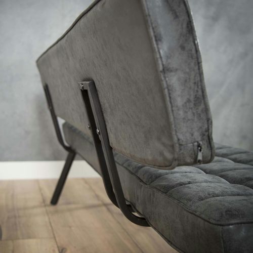 Banc Salle à Manger Noir Avec Dossier 180 Cm Tribeca