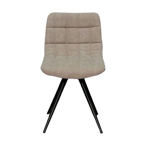 Chaise Salle à Manger Tissu Jeans Sable (lot De 2)