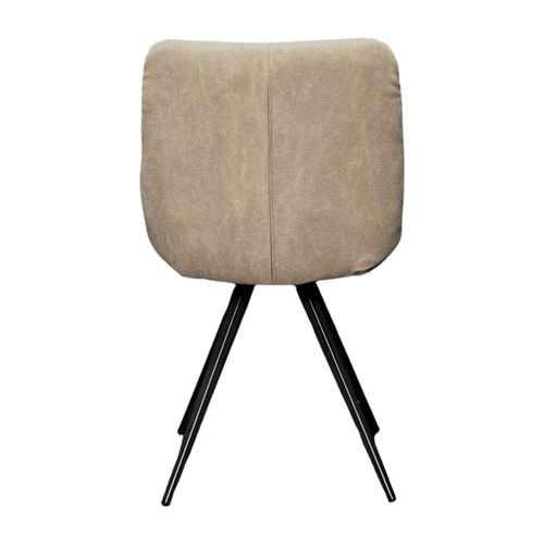 Chaise Salle à Manger Tissu Jeans Sable (lot De 2)