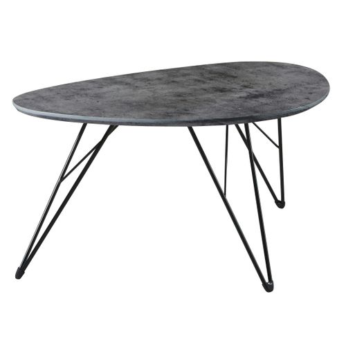 Table D'appoint Grise Effet Béton Gm Helsinki