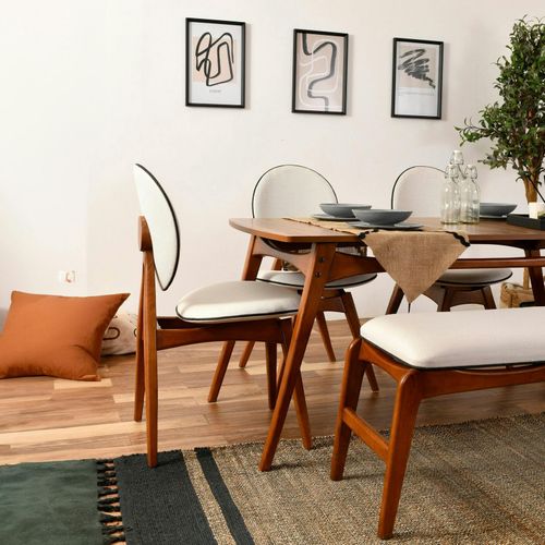 Ensemble Salle à Manger Vintage - 6 Places Sitia