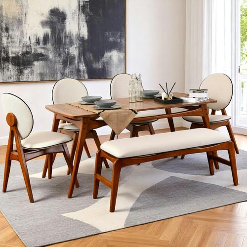 Ensemble Salle à Manger Vintage - 6 Places Sitia