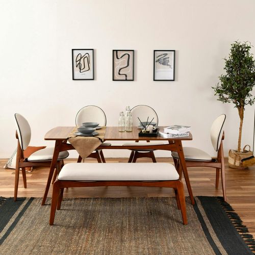 Ensemble Salle à Manger Vintage - 6 Places Sitia