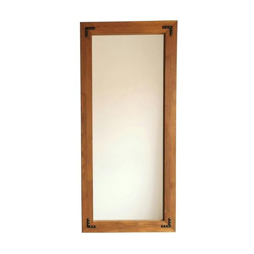 Miroir Mural En Bois Brun - Format Vertical Hilo