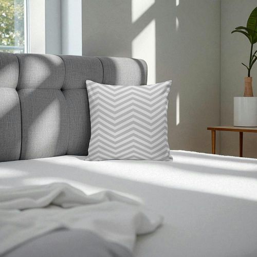 Coussin Gris Motif Graphique Izmir