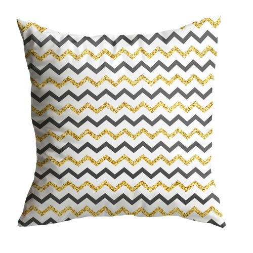 Coussin Gris Et Jaune Zébré – Entretien Facile Izmir