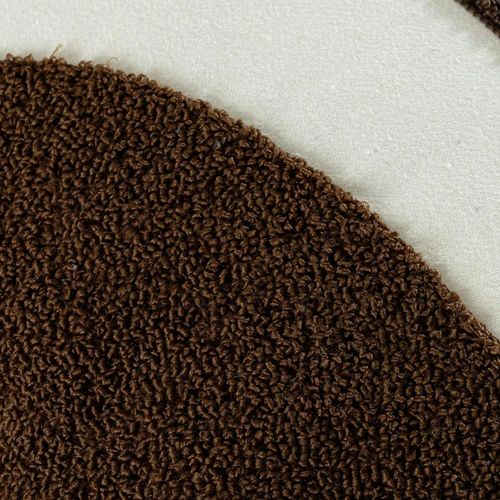 Coussin De Canapé Bouclette – Motif Abstrait Marron Izmir