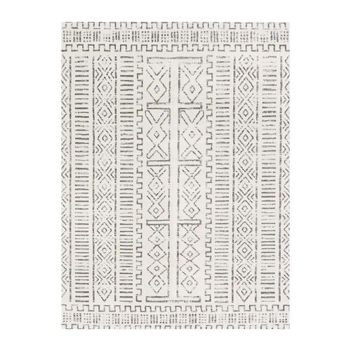 Tapis Écru Contrasté – Motifs Graphiques, 160x230 Cm Istanbul