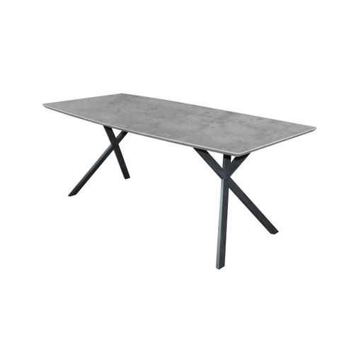 Table à Manger Contemporaine Effet Béton 160 Cm Helsinki
