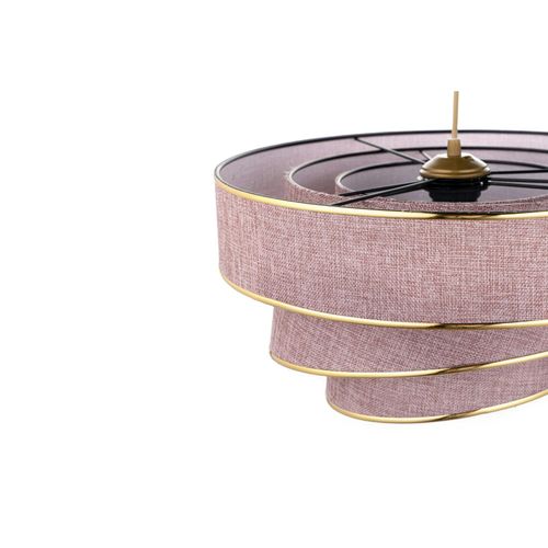 Suspension Moderne Couleur Blush – Abat-jour Triple Zurich