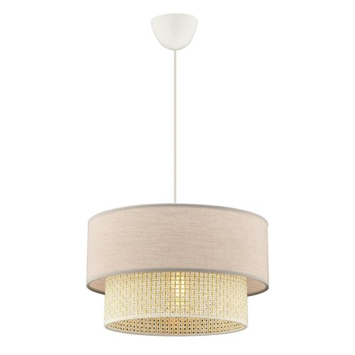 Suspension Moderne - Double Abat-jour Sable Zurich