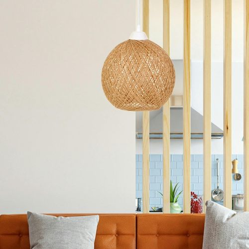 Suspension Bohème En Jute Naturelle – Forme Boule Arosa